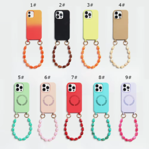 Vibrant and Functional: Colorful Phone Case Chain with Hand Wrist Charm Strap