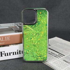 3D Epoxy Bling Camera Lens Frame Case for iPhone 15 Pro Max | Electroplated Glitter